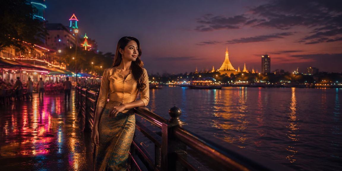ရန်ကုန်မြို့ကြီးမြစ်ကမ်းအပေါ် ကျေးဇူးတင်စွာပုံ